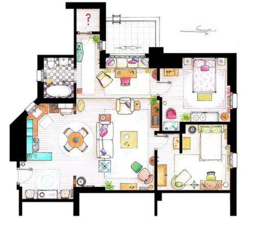 10 Interior Design Lessons from FRIENDS: Monica’s Apartment