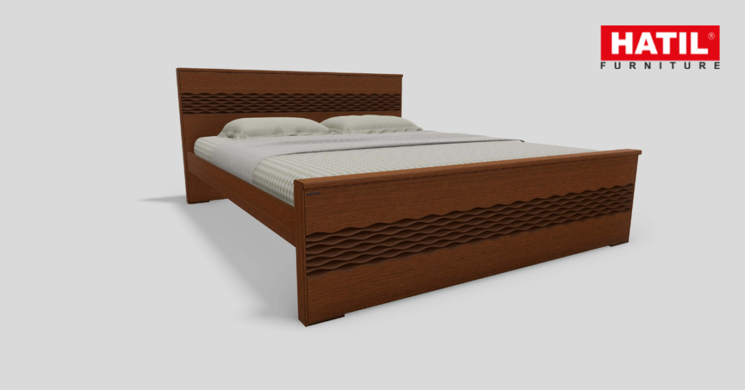 wooden bed