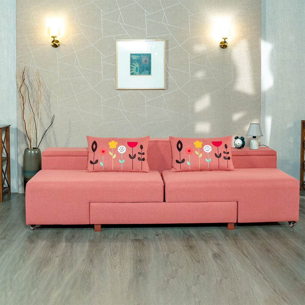 Sofa, Bed, and Side Table: Three in One - HATIL