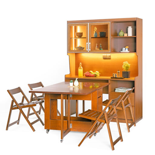foldable dining cabinet