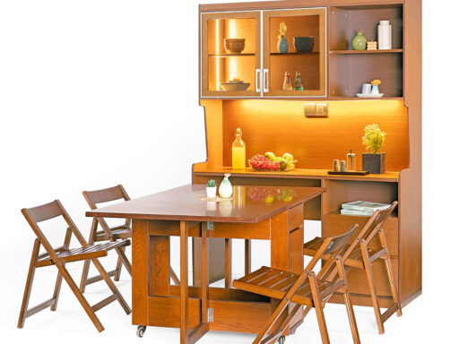 foldable dining cabinet